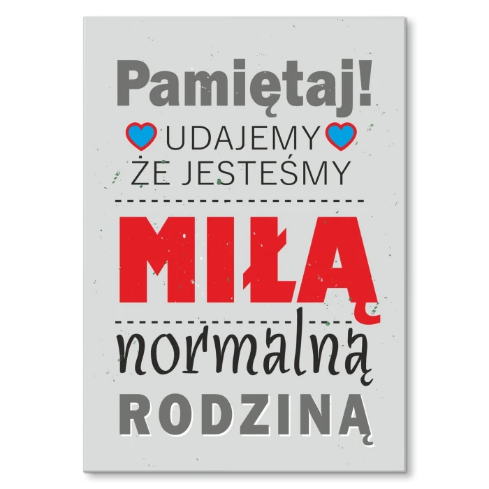 Poster metal Udajemy gift