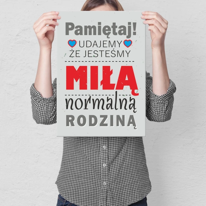 Plakat metalowy Udajemy Prezent