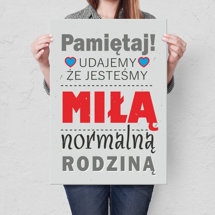Plakat metalowy Udajemy Prezent