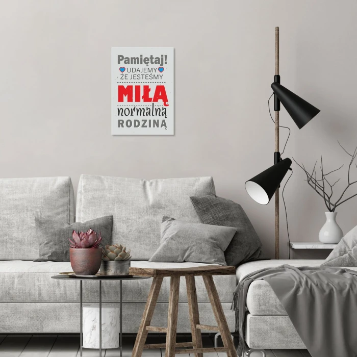 Plakat metalowy Udajemy Prezent