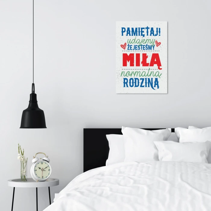 Plakat metalowy Pamiętaj udajemy Prezent