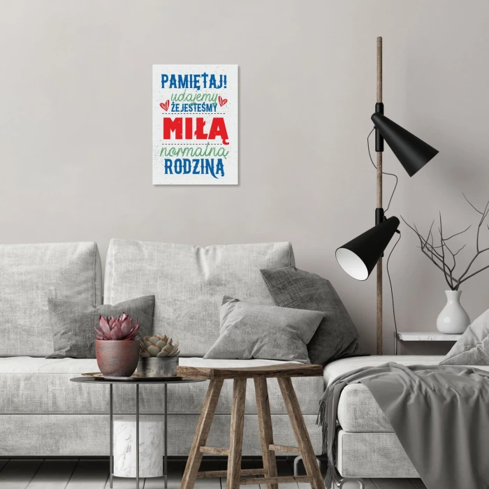 Poster metal Pamiętaj udajemy gift