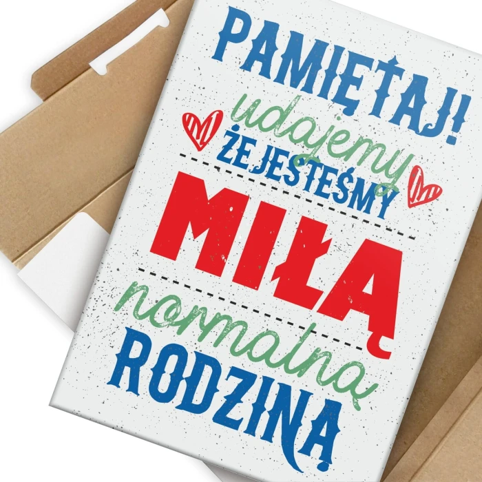 Plakat metalowy Pamiętaj udajemy Prezent