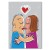 Poster metal zakochana para gift