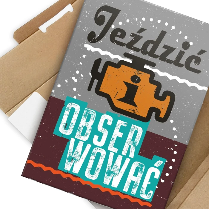 Poster metal Jeździć obserwować gift