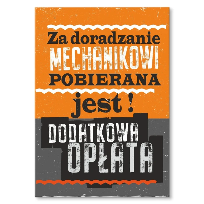 Plakat metalowy za doradzanie Prezent