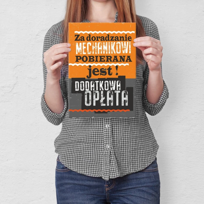 Poster metal za doradzanie gift