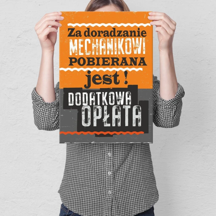 Poster metal za doradzanie gift