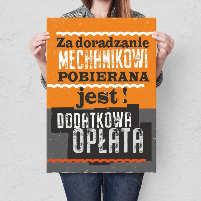Plakat metalowy za doradzanie Prezent