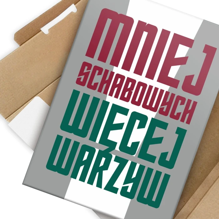 Poster metal mniej schabowych gift