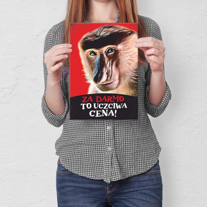 Plakat metalowy za darmo Prezent