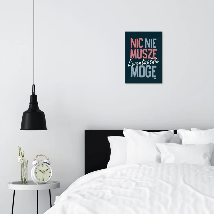 Plakat metalowy ewentuanie mogę Prezent