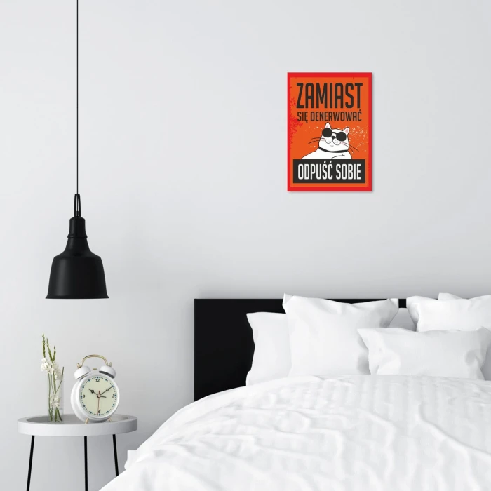 Poster metal odpuść sobie gift