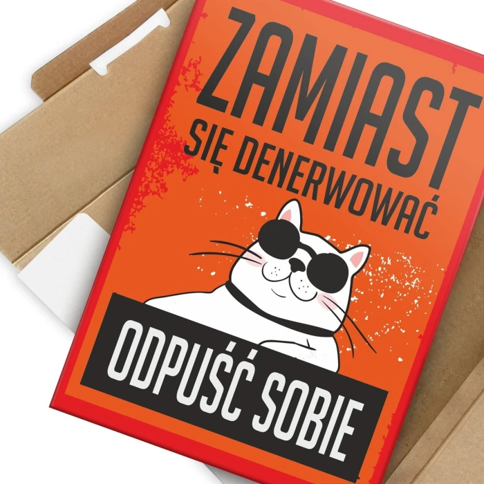 Plakat metalowy odpuść sobie Prezent