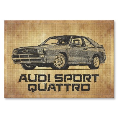 Poster metal Audi Sport Quattro gift