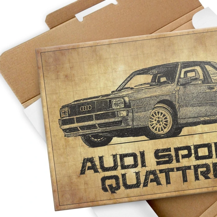 Poster metal Audi Sport Quattro gift