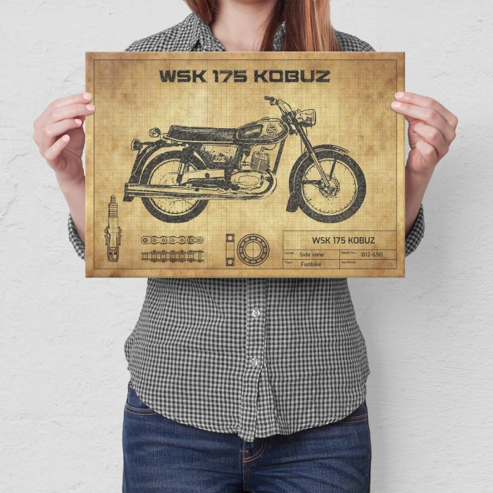 Poster metal WSK 175 Kobuz gift