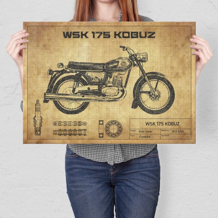 Poster metal WSK 175 Kobuz gift