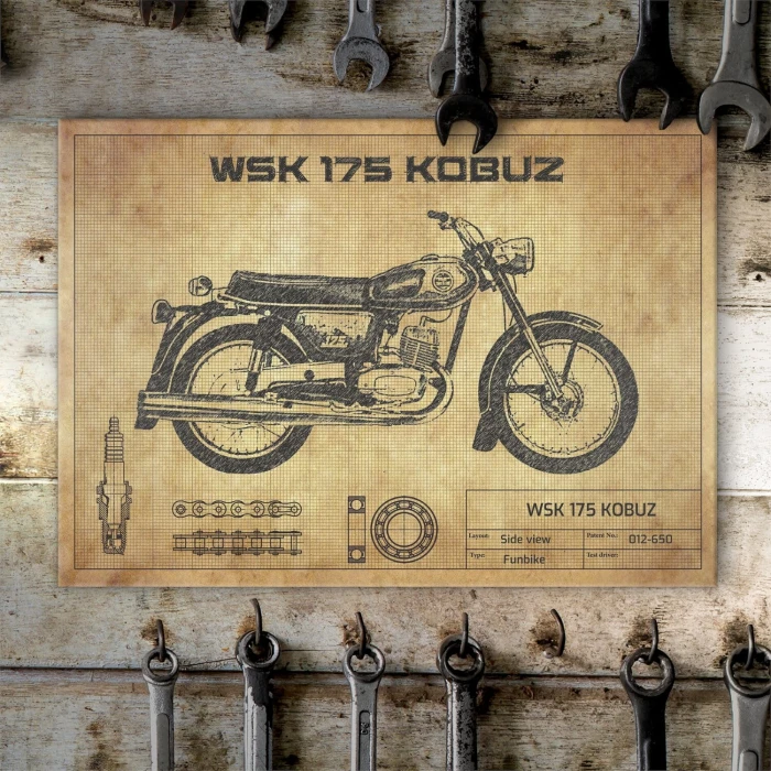 Poster metal WSK 175 Kobuz gift