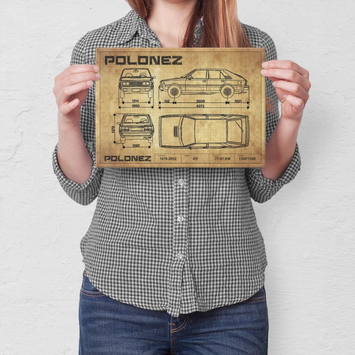 Poster metal Polonez drawing gift