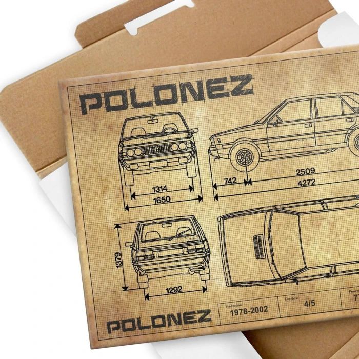 Poster metal Polonez drawing gift