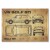 Poster metal Golf GTI drawing gift