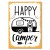 Poster metal happy camper gift