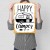 Poster metal happy camper gift