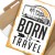 Plakat metalowy born to travel Prezent