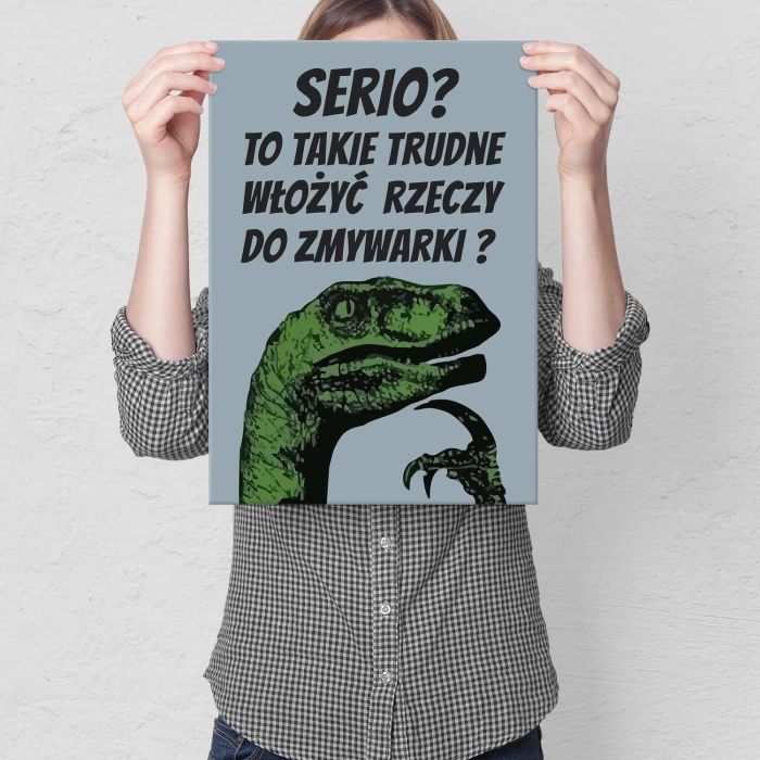 Plakat metalowy Serio Prezent