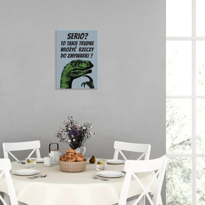 Plakat metalowy Serio Prezent