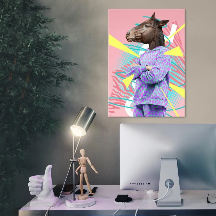 Poster metal horse party gift