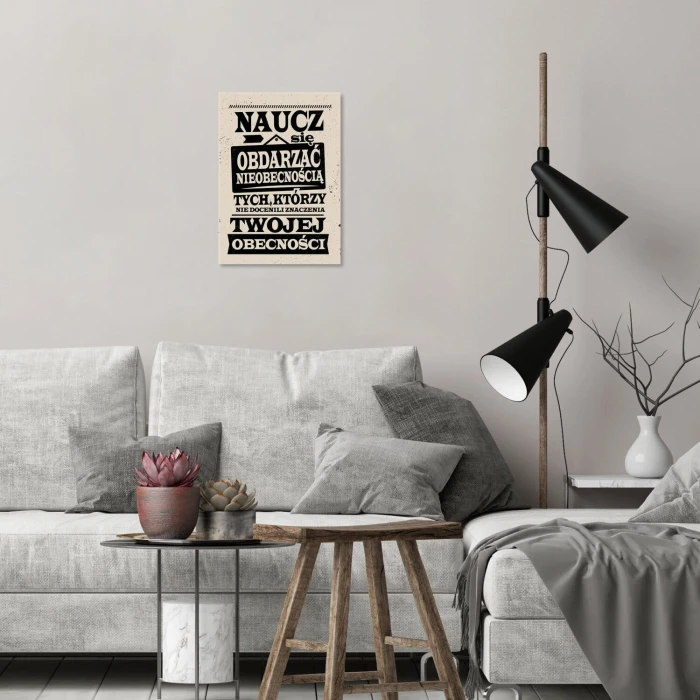Plakat metalowy Naucz się Prezent