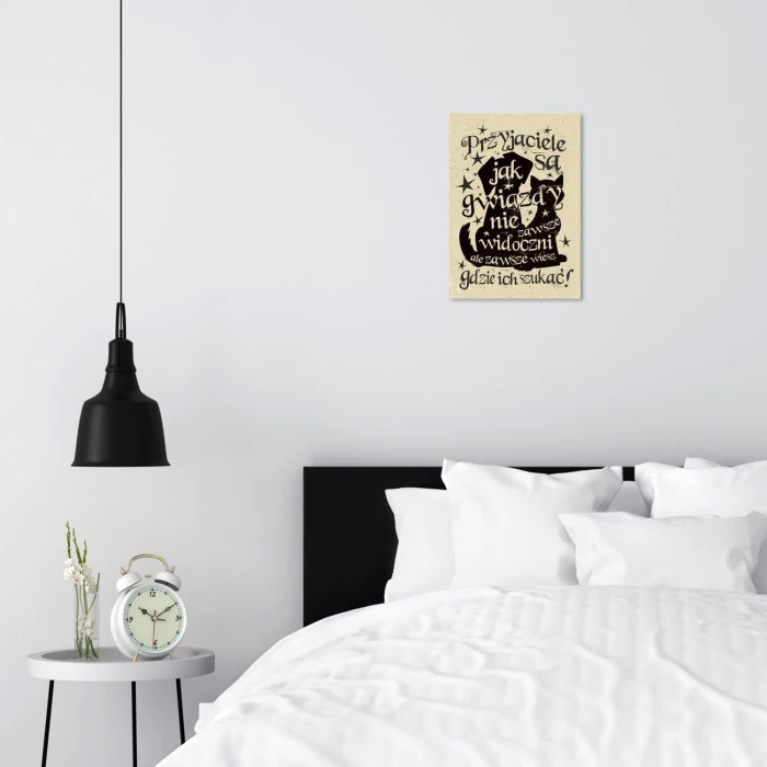 Poster metal Przyjaciele jak gwiazdy gift