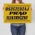 Plakat metalowy oszczędzaj prąd elektryczny Prezent