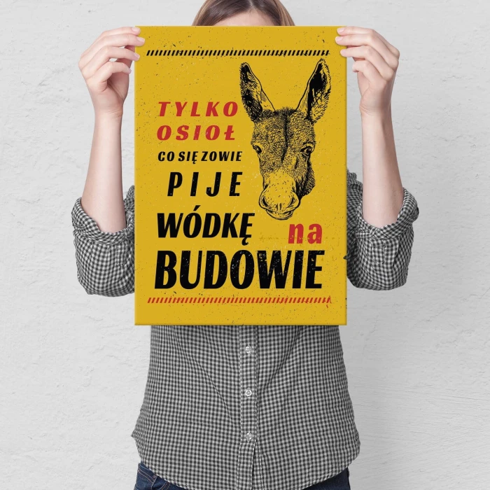 Poster metal tylko osioł gift