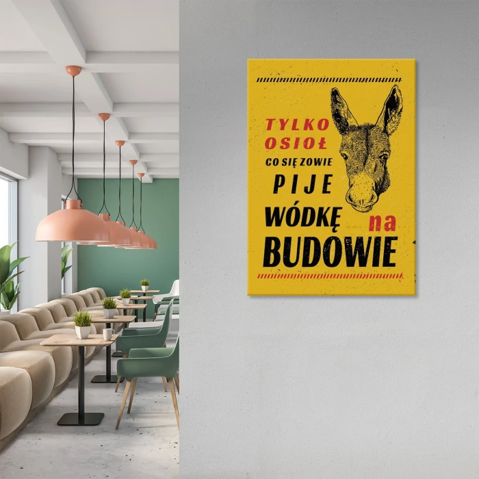 Poster metal tylko osioł gift