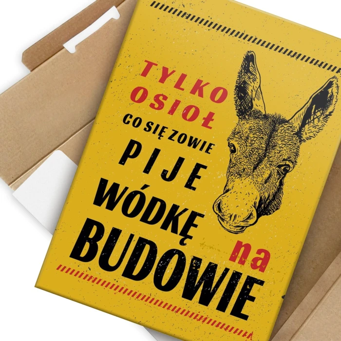 Plakat metalowy tylko osioł Prezent