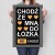 Poster metal chodź z mną do łóżka gift