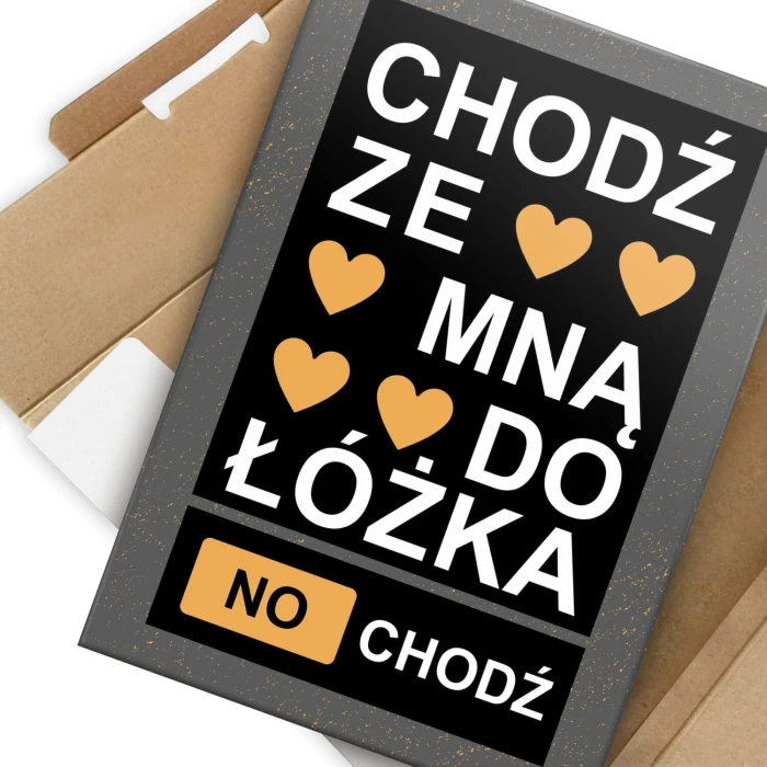 Poster metal chodź z mną do łóżka gift