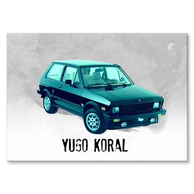 Poster metal Yugo Koral gift