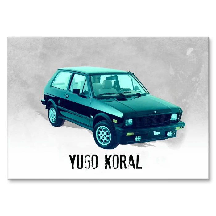 Poster metal Yugo Koral gift
