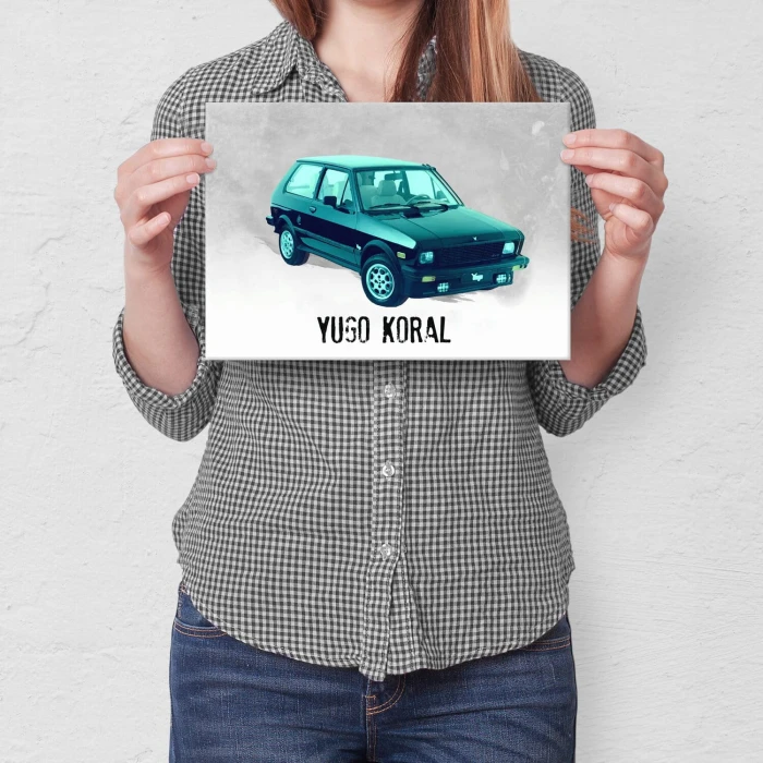 Plakat metalowy Yugo Koral Prezent