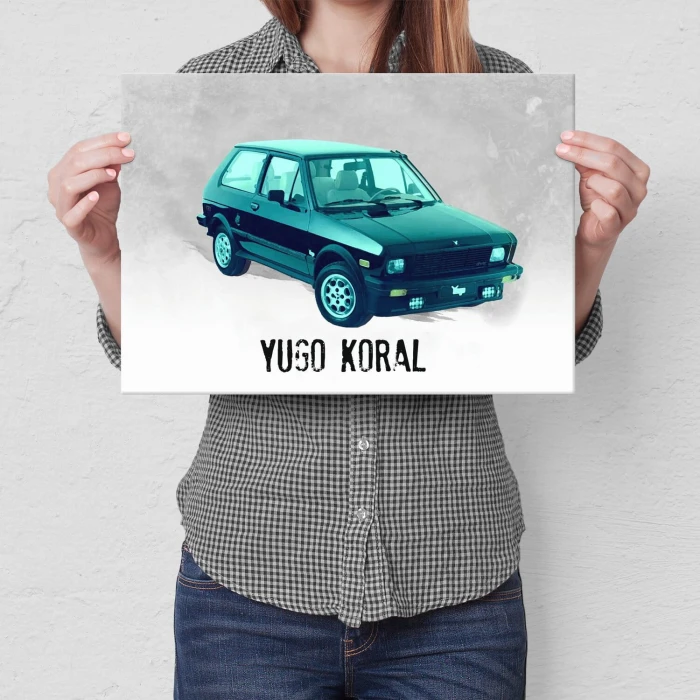 Plakat metalowy Yugo Koral Prezent