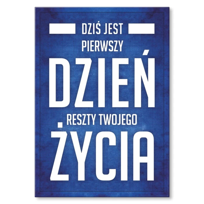 Plakat metalowy Pierwszy dzień Prezent