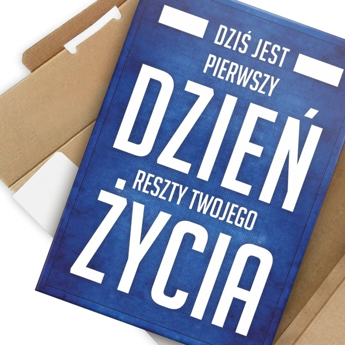 Plakat metalowy Pierwszy dzień Prezent
