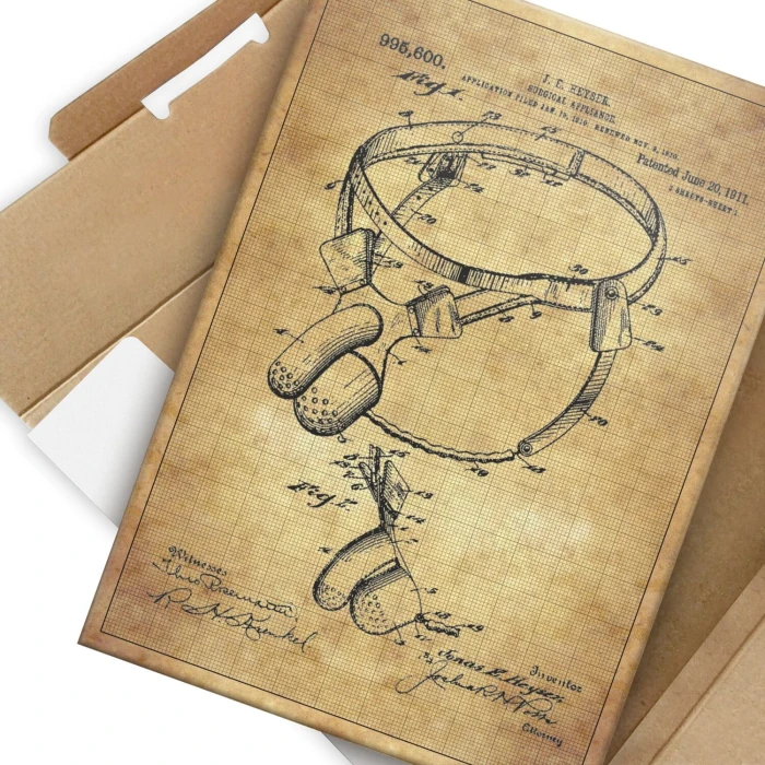 Poster metal patent pas cnoty gift