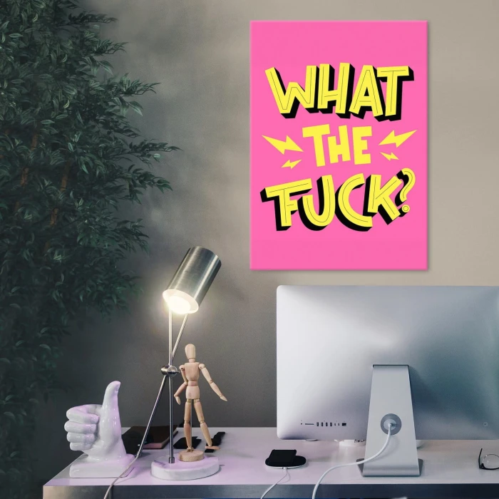 Poster metal what the fuck gift