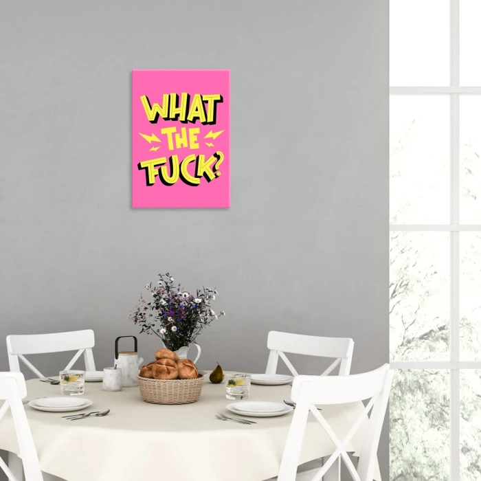 Poster metal what the fuck gift
