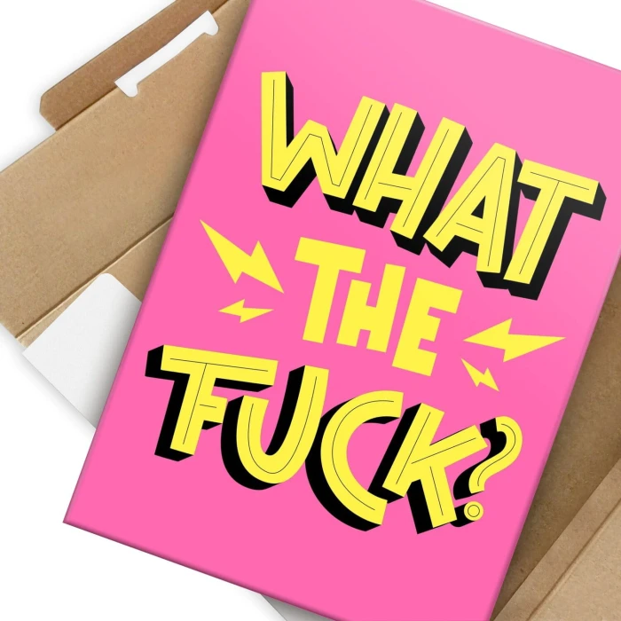 Poster metal what the fuck gift